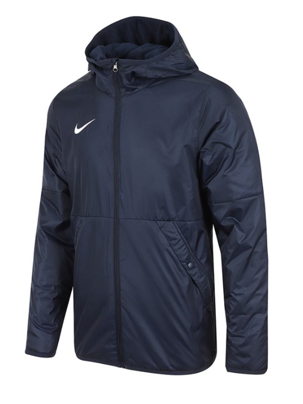 Nike Womens Navy Hooded Windbreaker Jacket Size Medium NWT